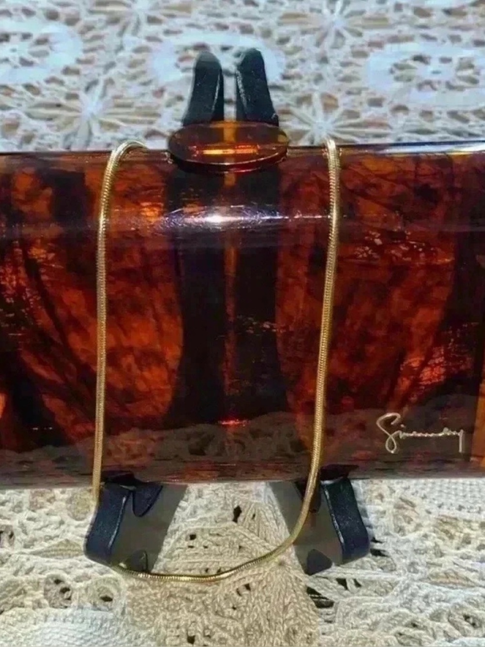 Givenchy Vintage Tortoise Clutch